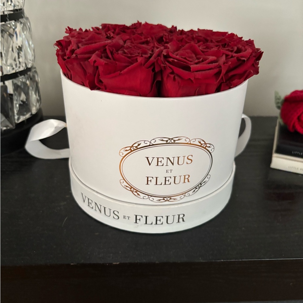 Venus ET Fleur Red Rose Box Authentic 15 roses